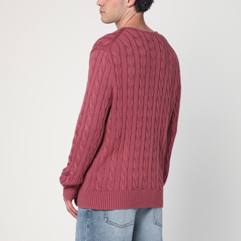 POLO  Cotton Cable-Knit Jumper-OSI