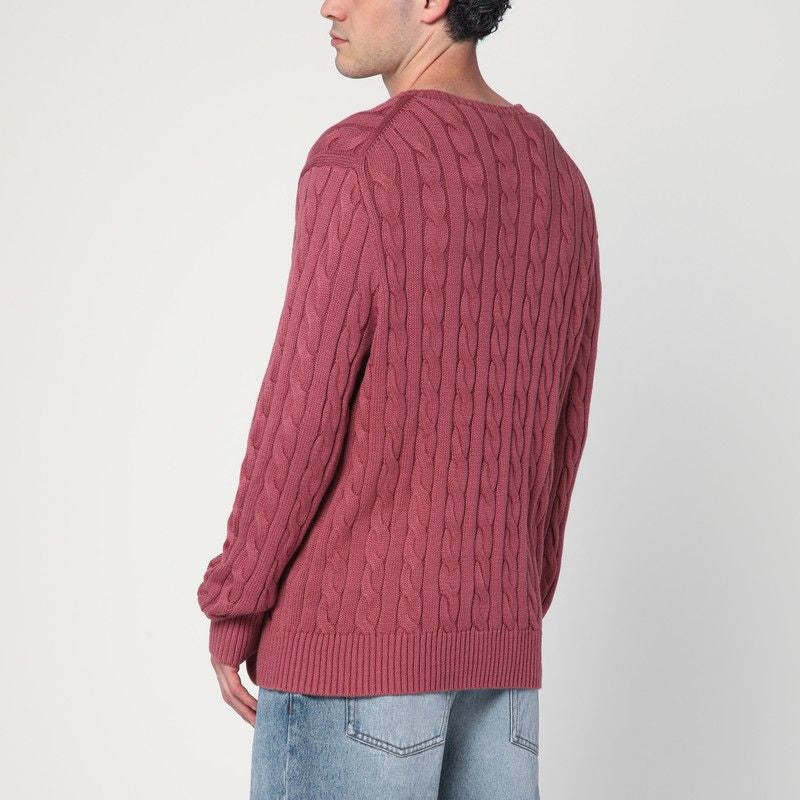 POLO  Cotton Cable-Knit Jumper-OSI