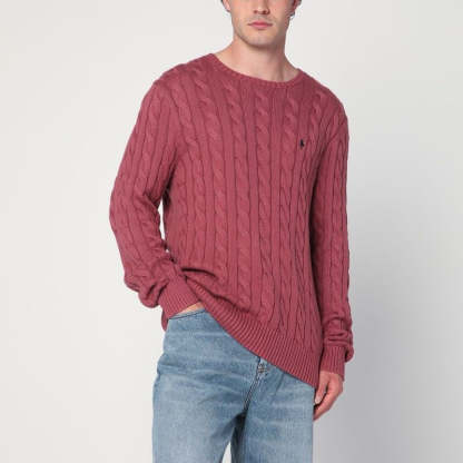 POLO  Cotton Cable-Knit Jumper-OSI