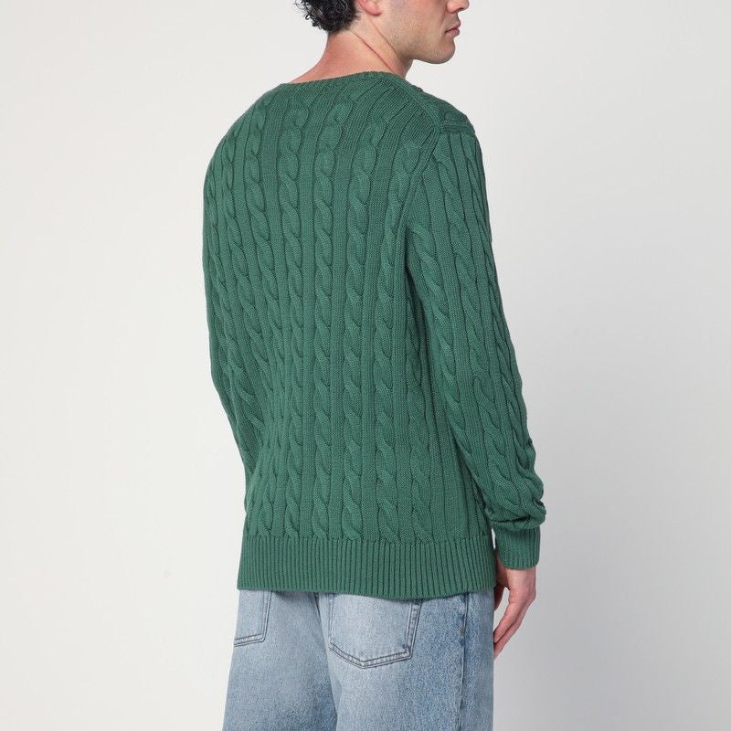 POLO  Cotton Cable-Knit Jumper for Men - FW25 Edition-OSI