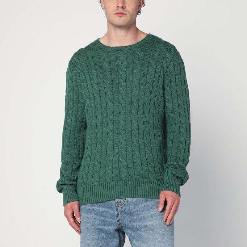 POLO  Cotton Cable-Knit Jumper for Men - FW25 Edition-OSI