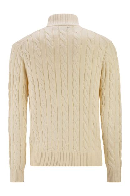 POLO  Chunky Cable Knit Jumper with Zip Fastening - Regular Fit-OSI