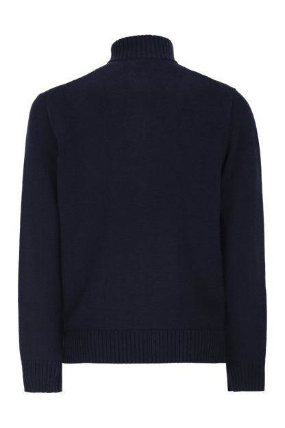 POLO  Classic Cotton Turtleneck Jumper with Zip Fastening-OSI