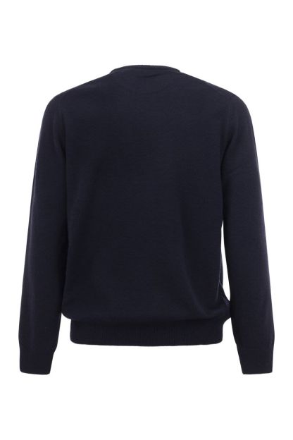 POLO  Crew-Neck Wool Sweater for Men-OSI
