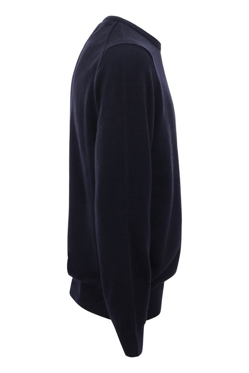 POLO  Crew-Neck Wool Sweater for Men-OSI