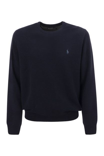 POLO  Crew-Neck Wool Sweater for Men-OSI