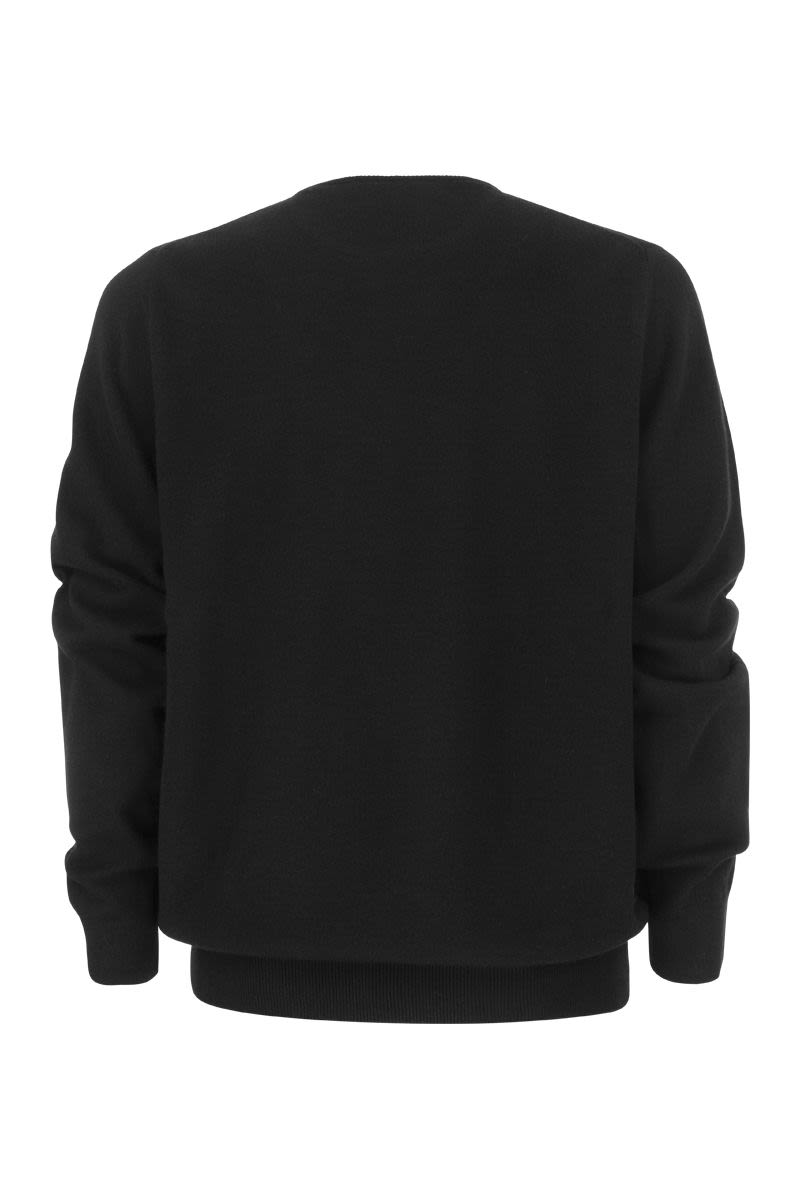 POLO  Crew-Neck Wool Sweater for Men-OSI