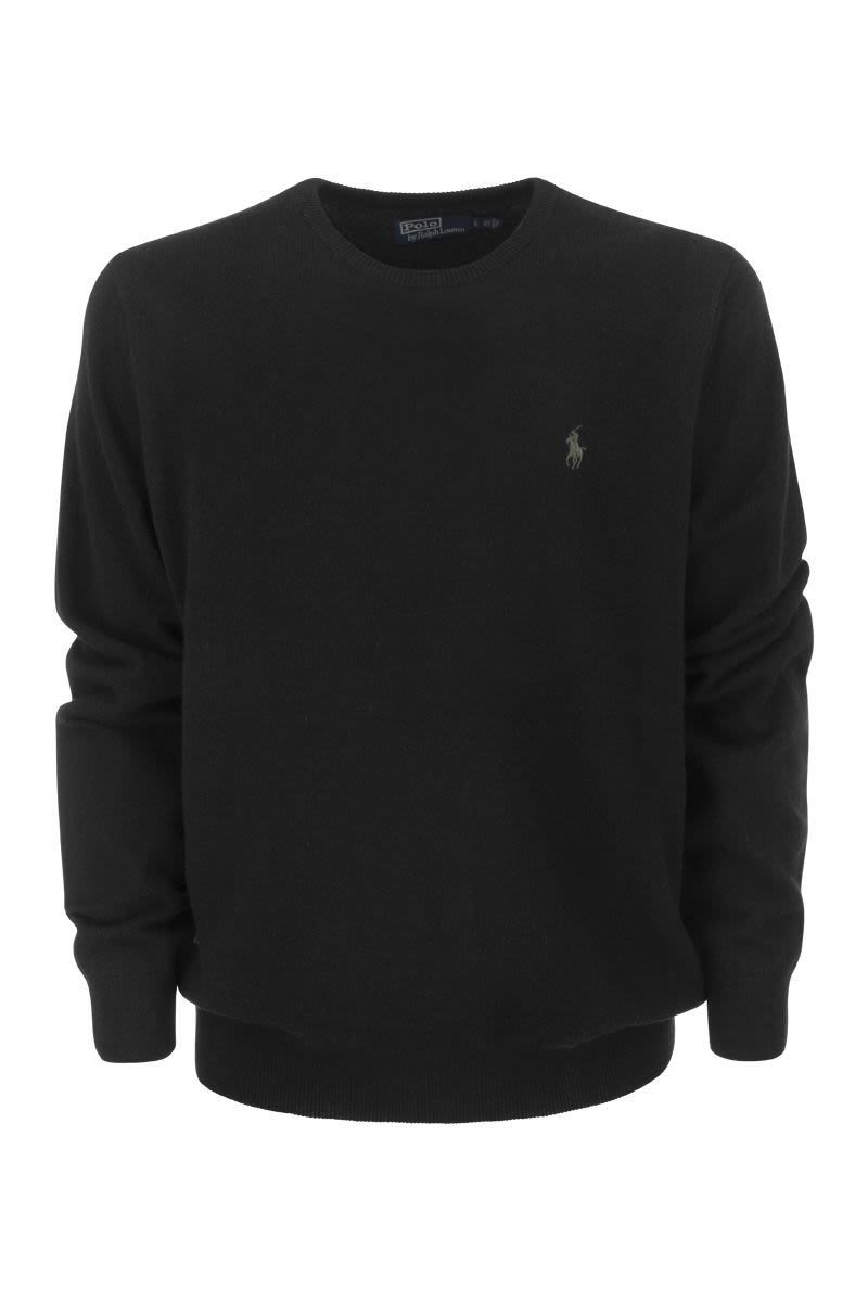 POLO  Crew-Neck Wool Sweater for Men-OSI