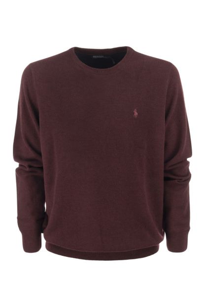 POLO  Classic Crew-Neck Wool Sweater for Men-OSI