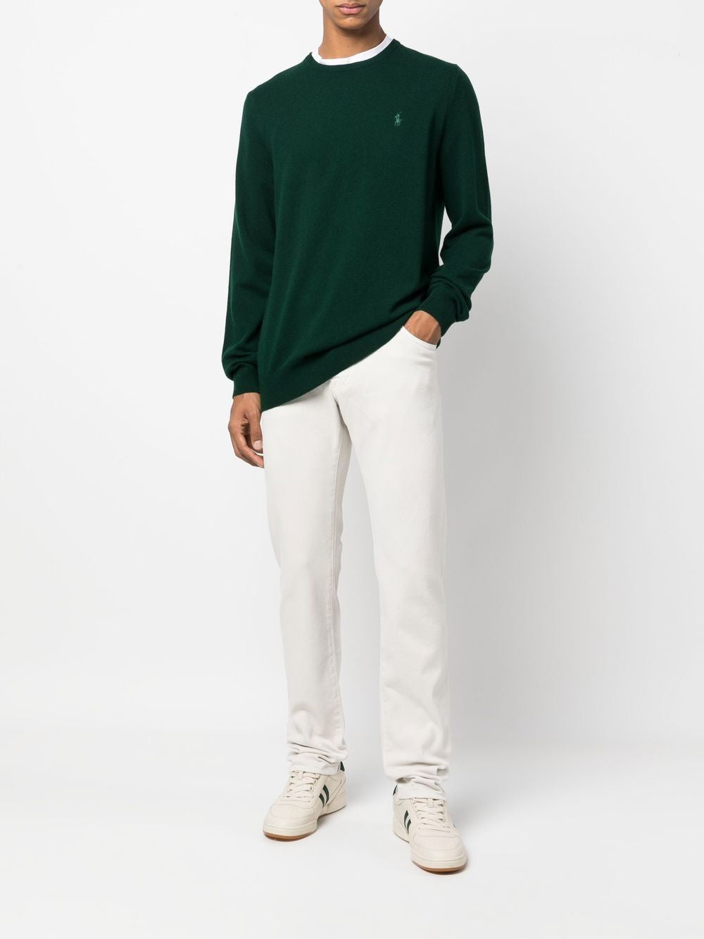  Wool Sweater with Signature Polo Pony Motif for Men-OSI