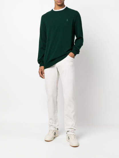  Wool Sweater with Signature Polo Pony Motif for Men-OSI