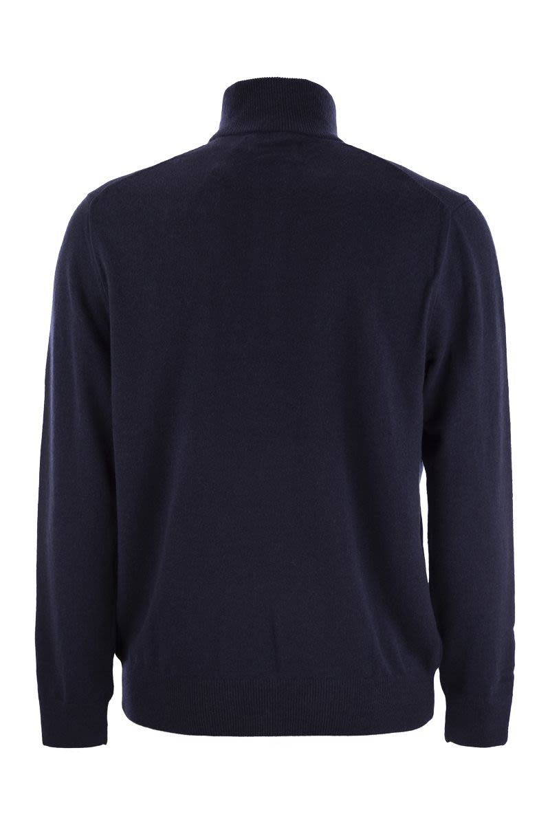 POLO  Wool Pullover with Half Zip for Men-OSI