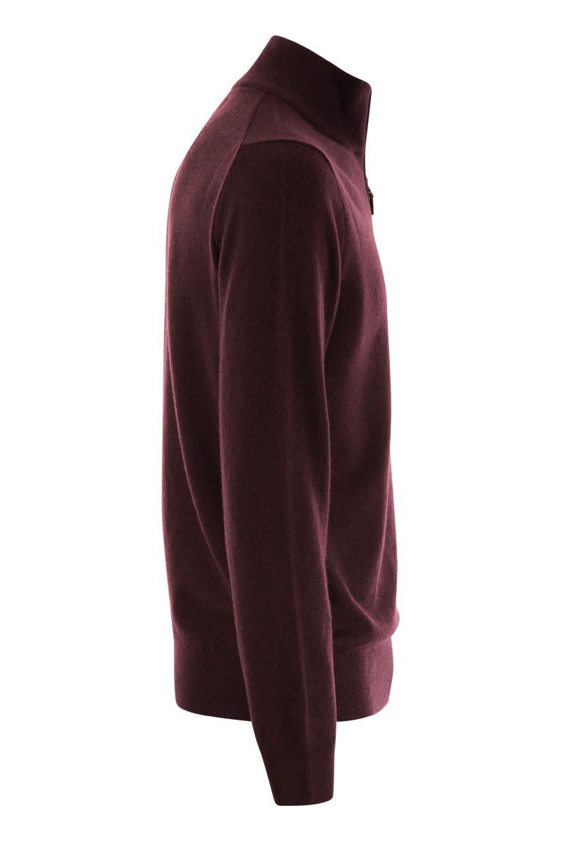 POLO  Men's Wool Sweater with Half Zip-OSI