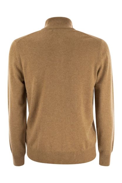 POLO  Men's Wool Quarter-Zip Pullover-OSI