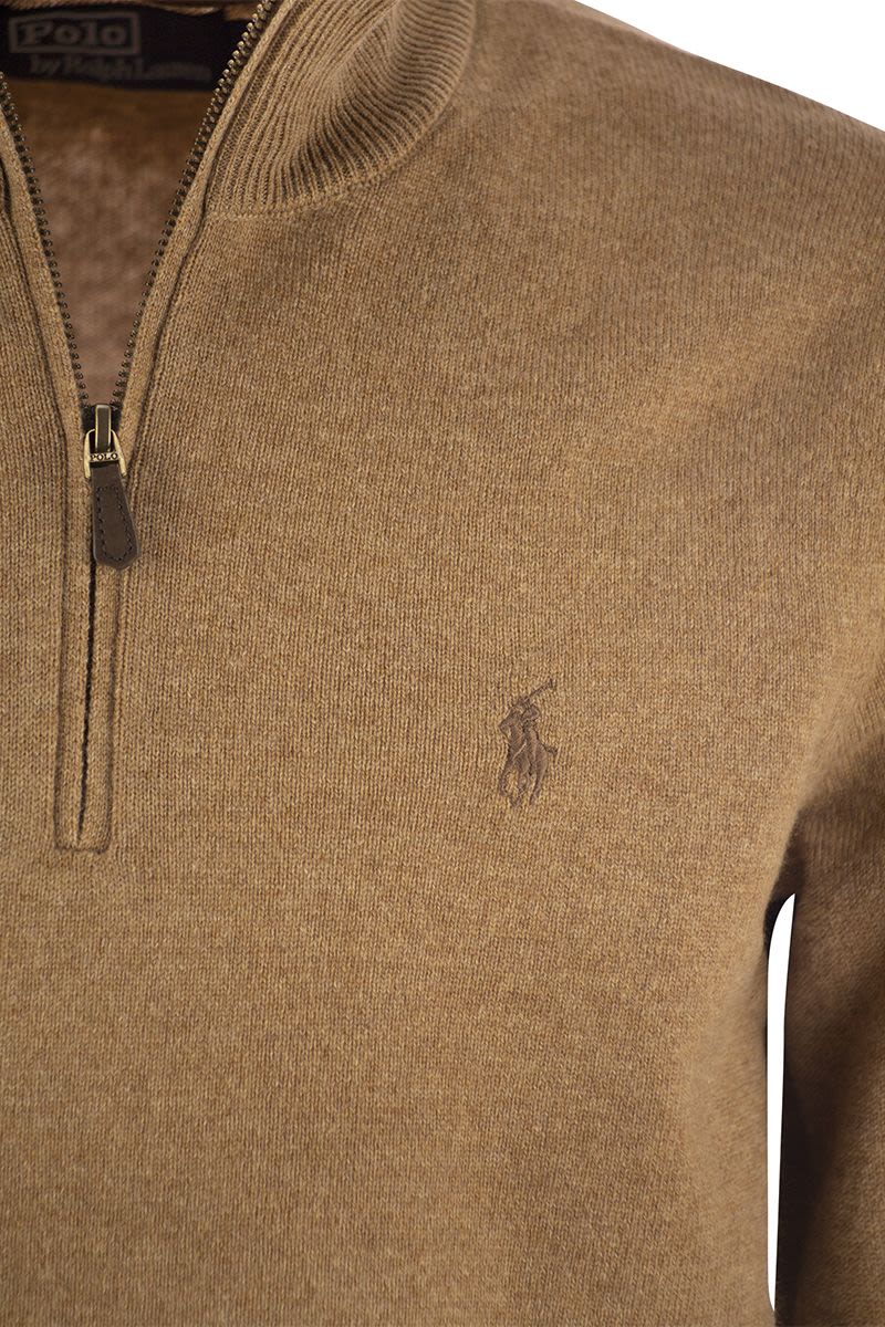 POLO  Men's Wool Quarter-Zip Pullover-OSI