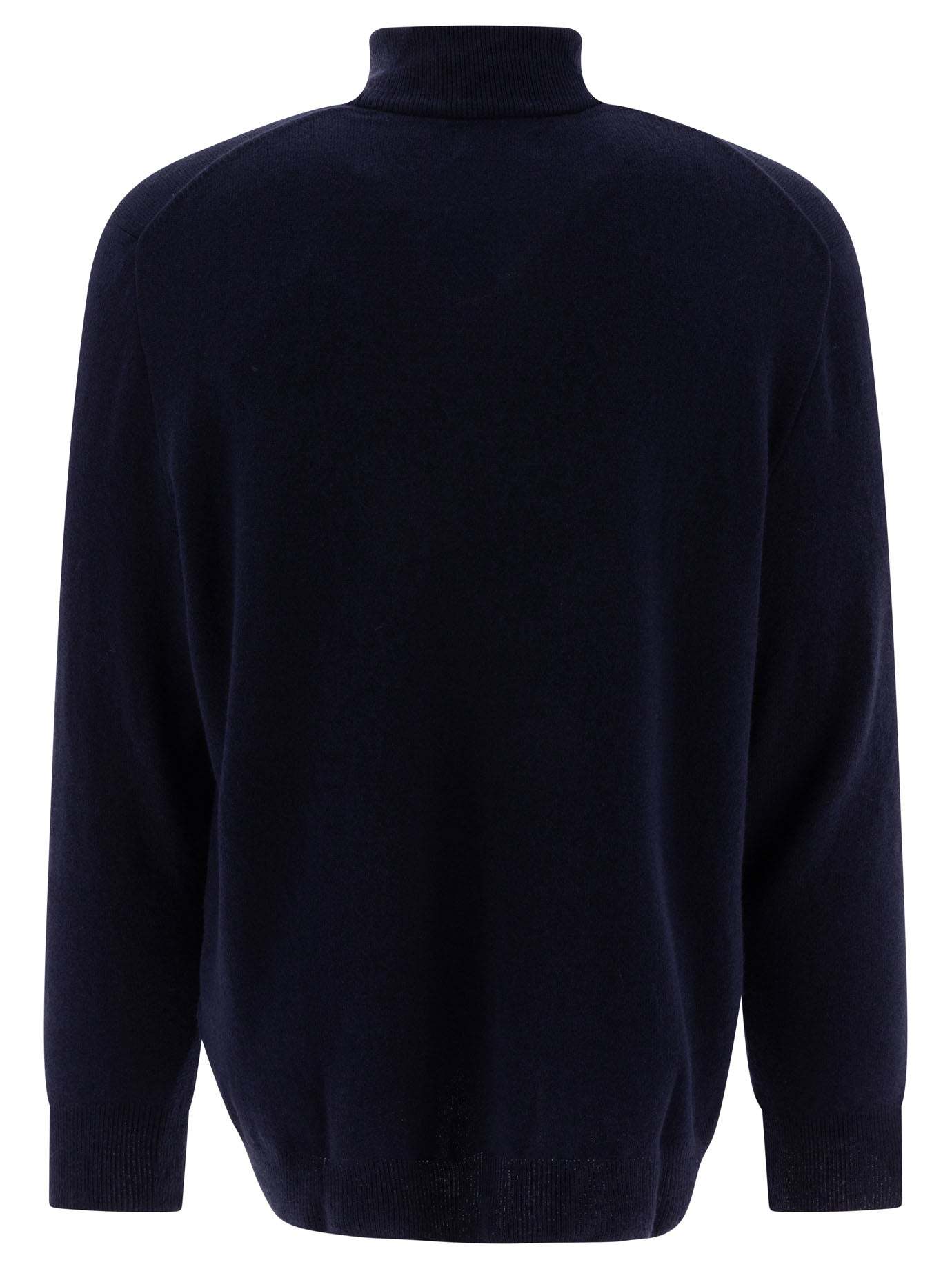 POLO  Wool Half-Zip Sweater for Men - Regular Fit-OSI