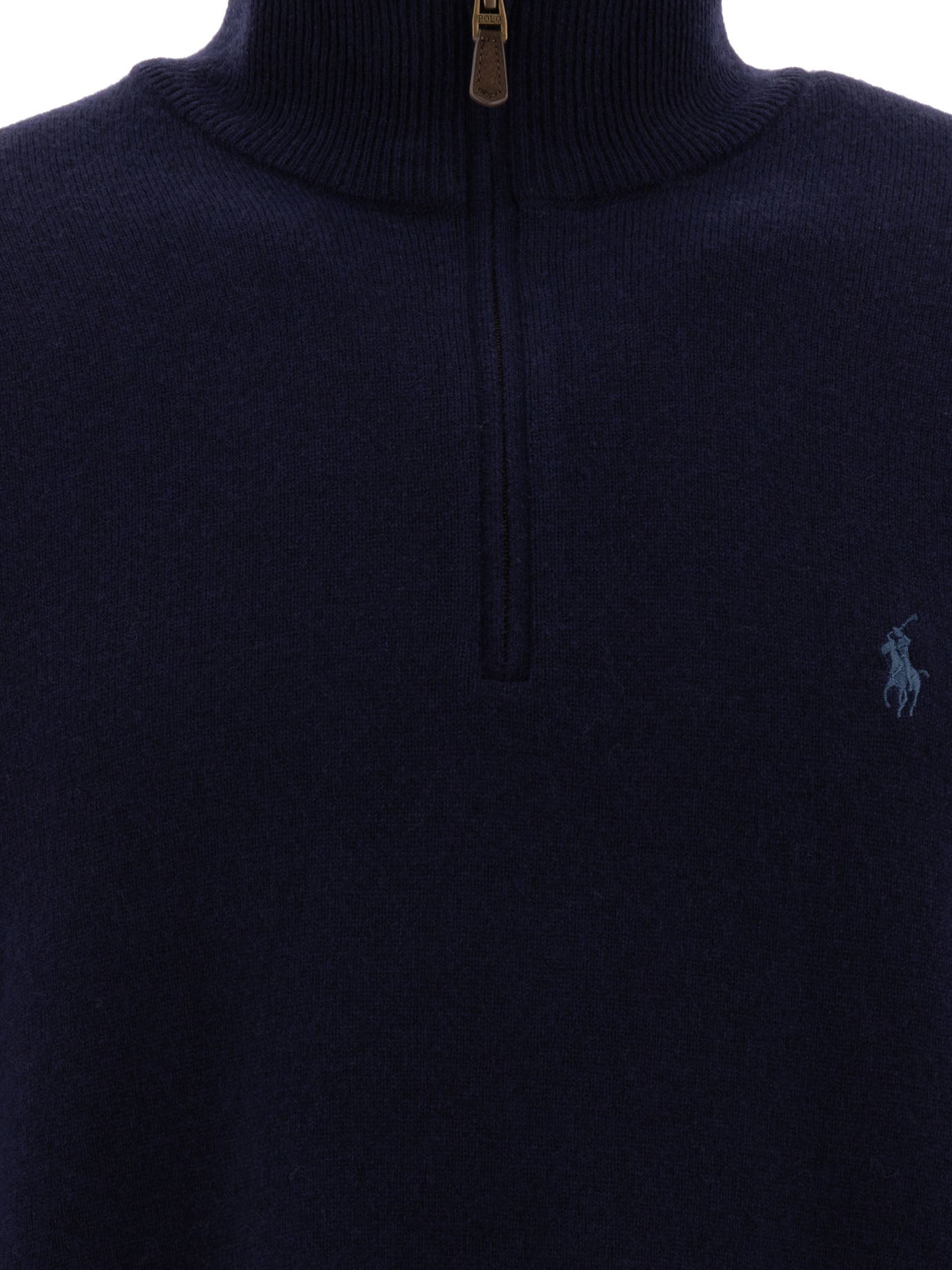 POLO  Wool Half-Zip Sweater for Men - Regular Fit-OSI