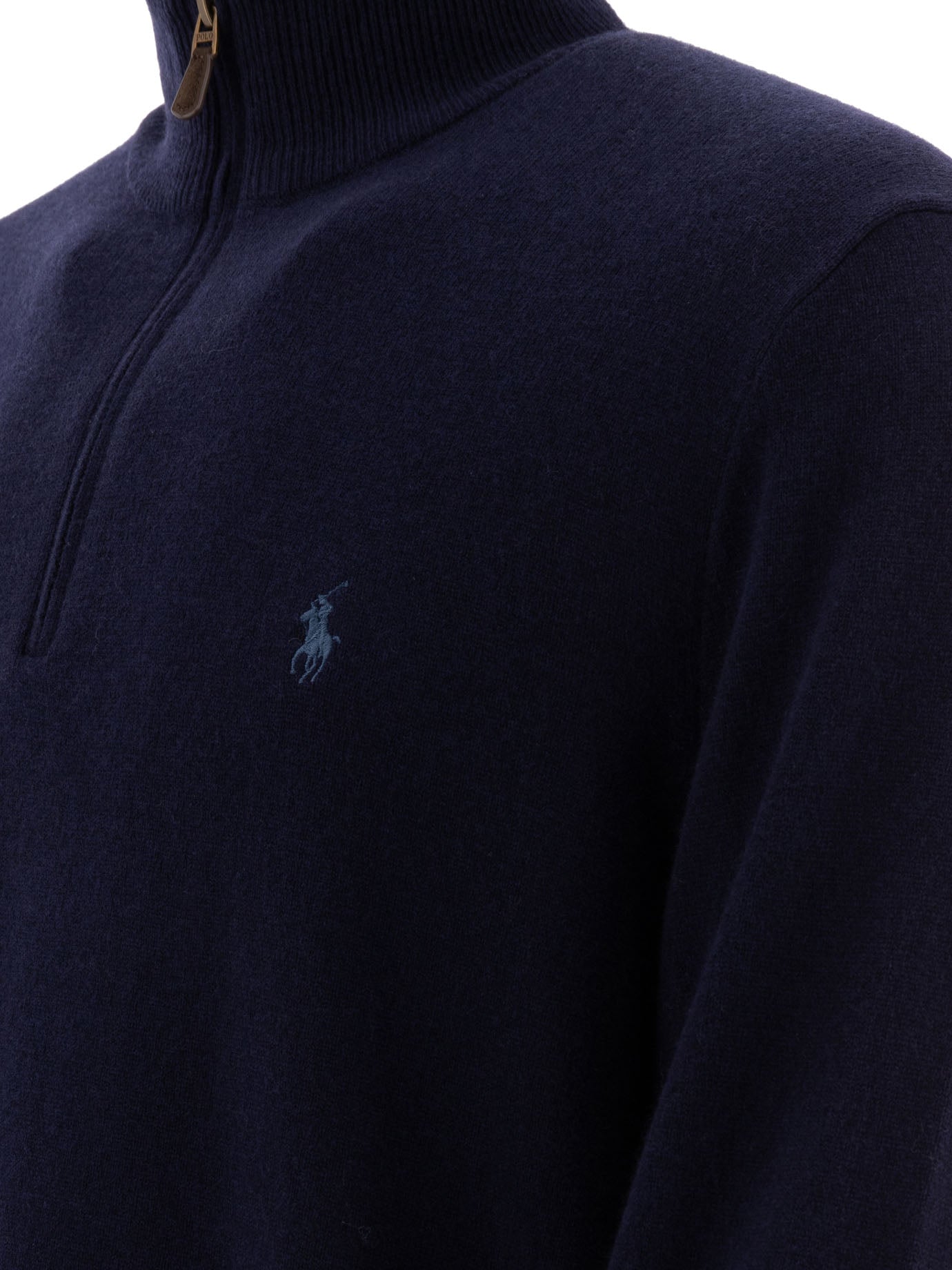 POLO  Wool Half-Zip Sweater for Men - Regular Fit-OSI