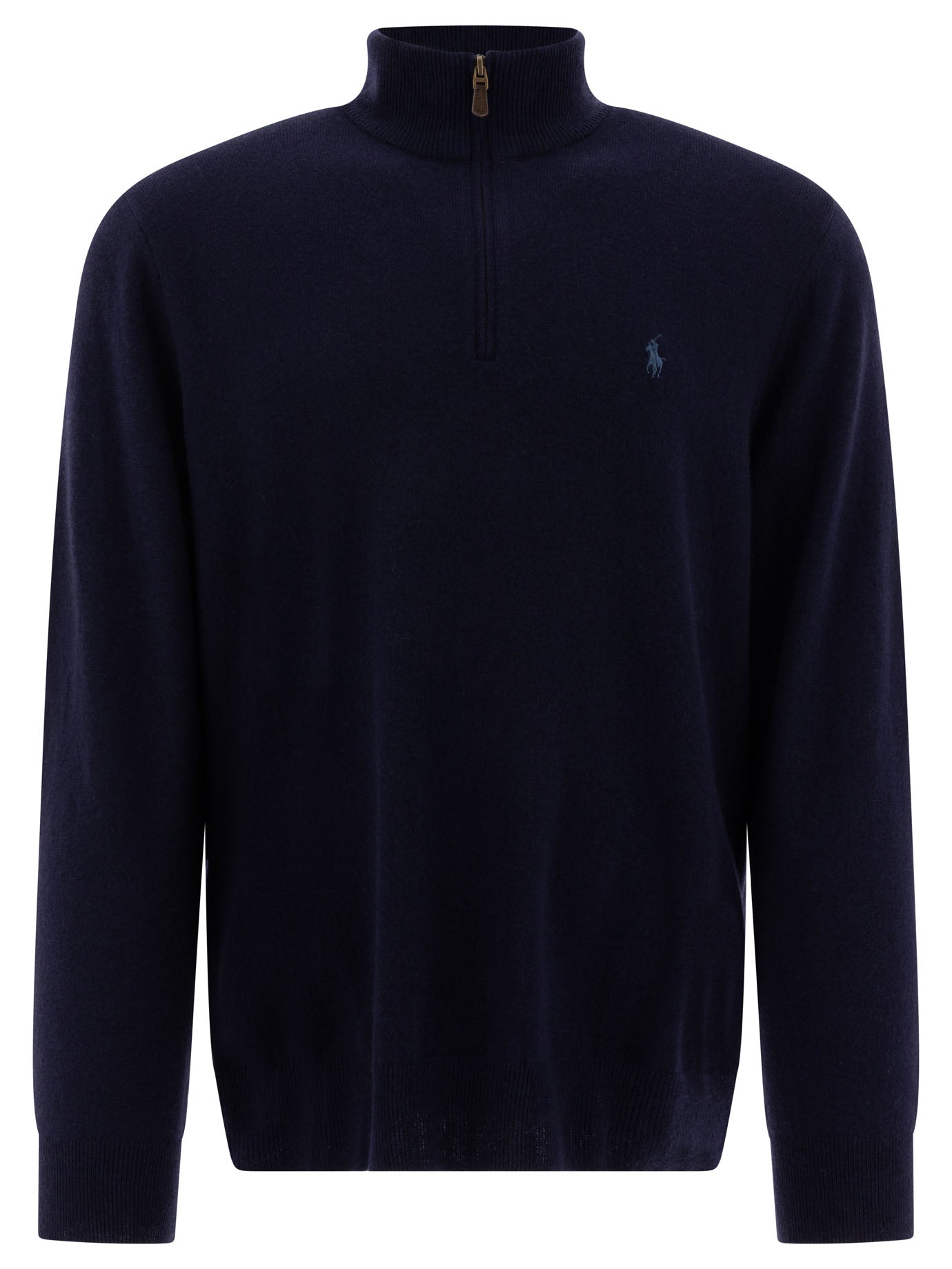 POLO  Wool Half-Zip Sweater for Men - Regular Fit-OSI