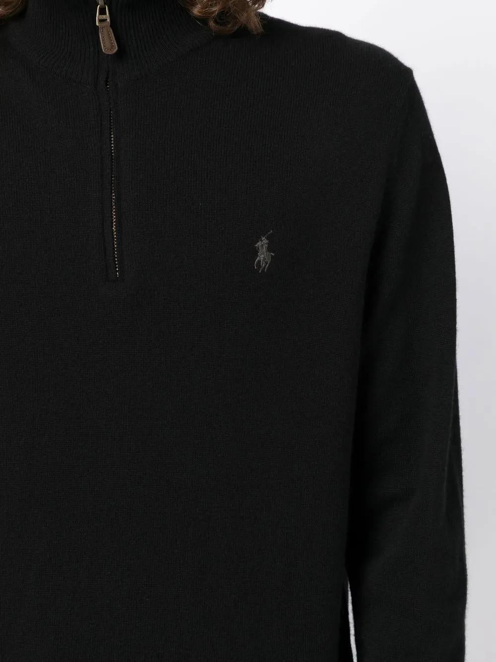 POLO  Men's Wool Half Zip Pullover-OSI