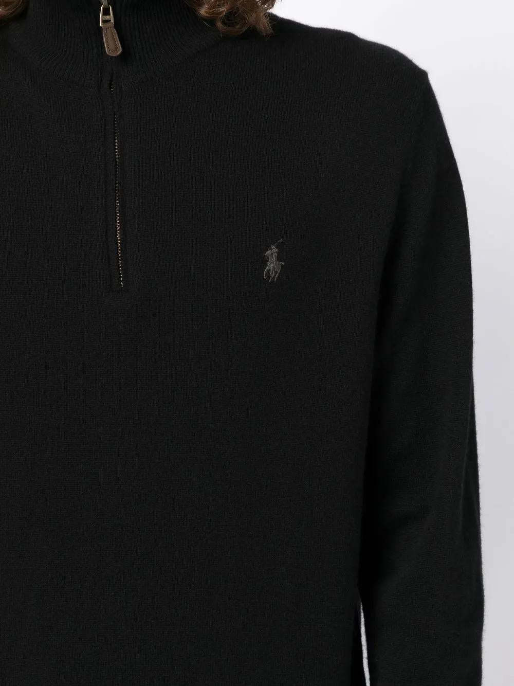 POLO  Men's Wool Half Zip Pullover-OSI