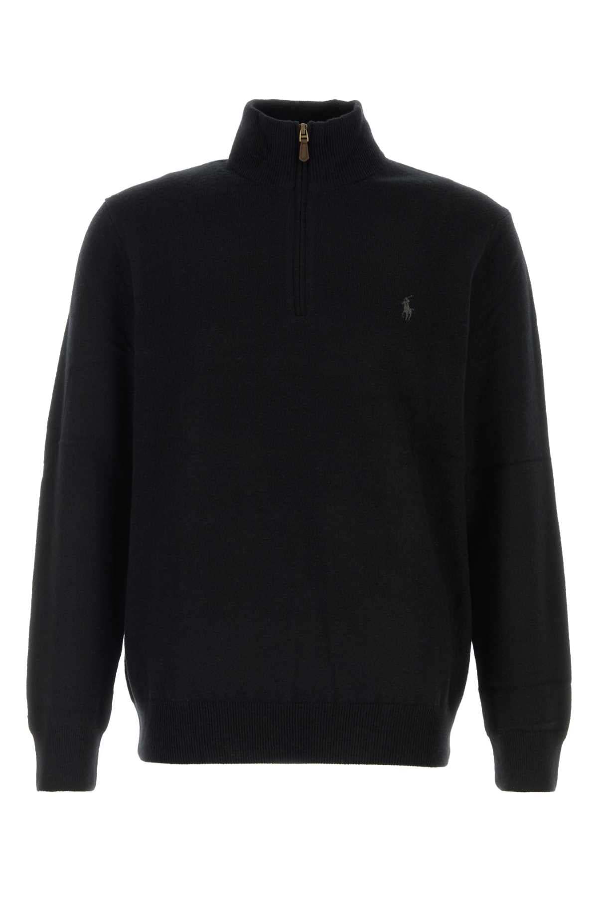 POLO  Men's Wool Half Zip Pullover-OSI