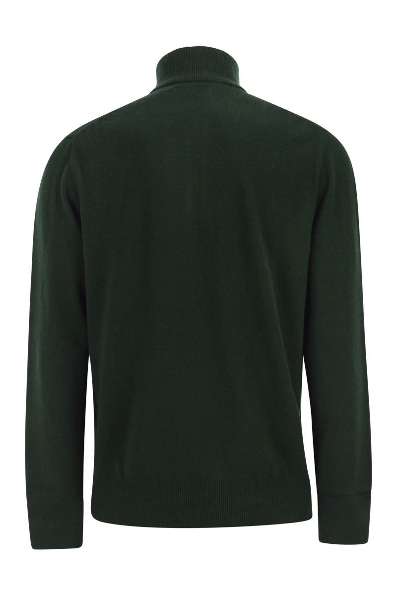 POLO  Men's Wool Pullover with Half Zip-OSI