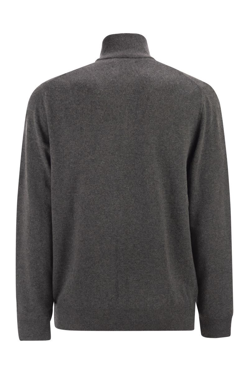 POLO  Men's Wool Pullover with Half Zip-OSI