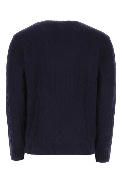 POLO  Wool and Cashmere Cable-Knit Sweater - Regular Fit-OSI