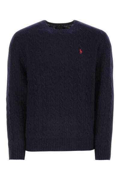 POLO  Wool and Cashmere Cable-Knit Sweater - Regular Fit-OSI