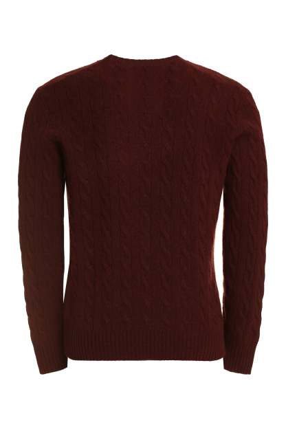 POLO  Wool and Cashmere Cable-Knit Sweater - Regular Fit-OSI
