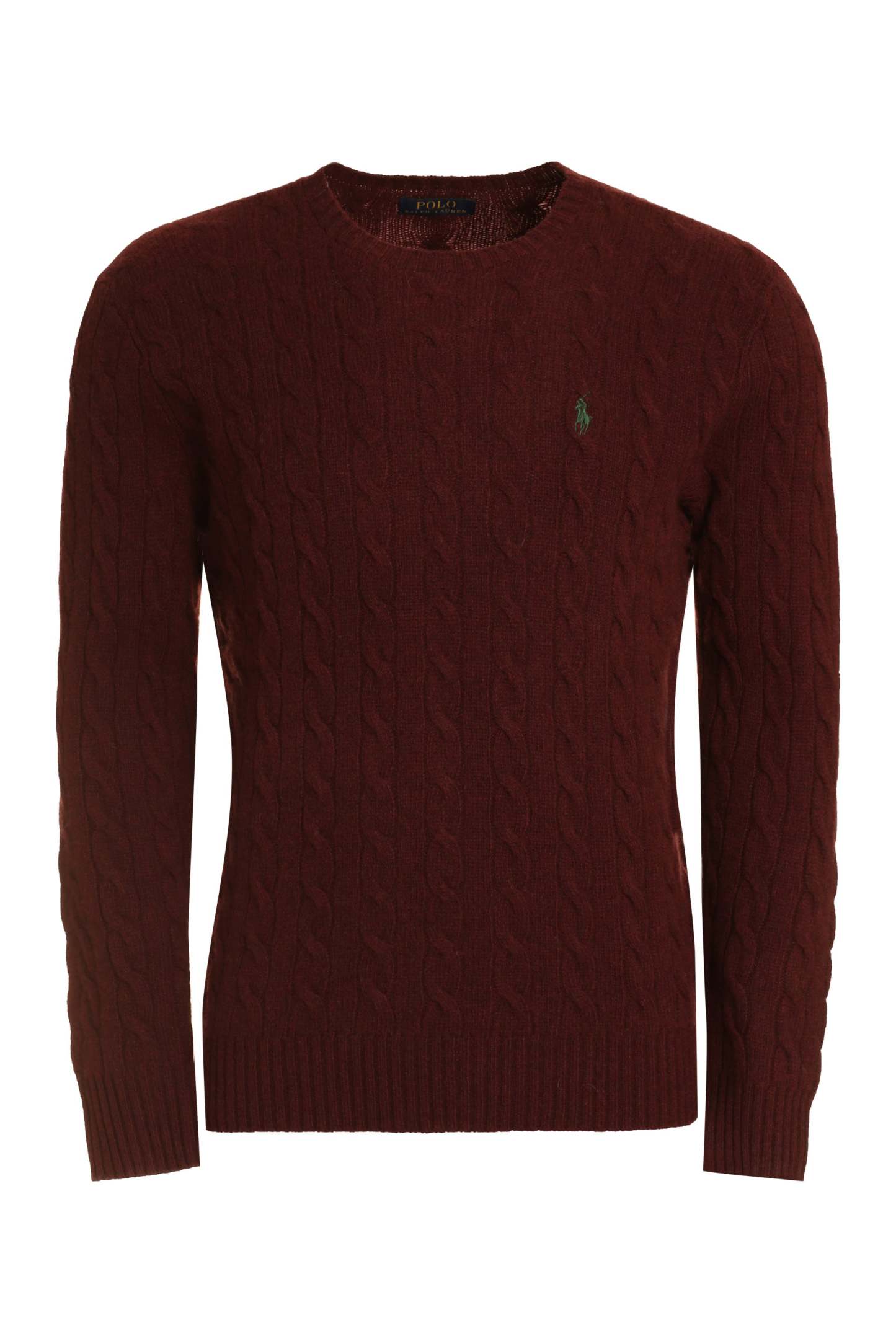 POLO  Wool and Cashmere Cable-Knit Sweater - Regular Fit-OSI