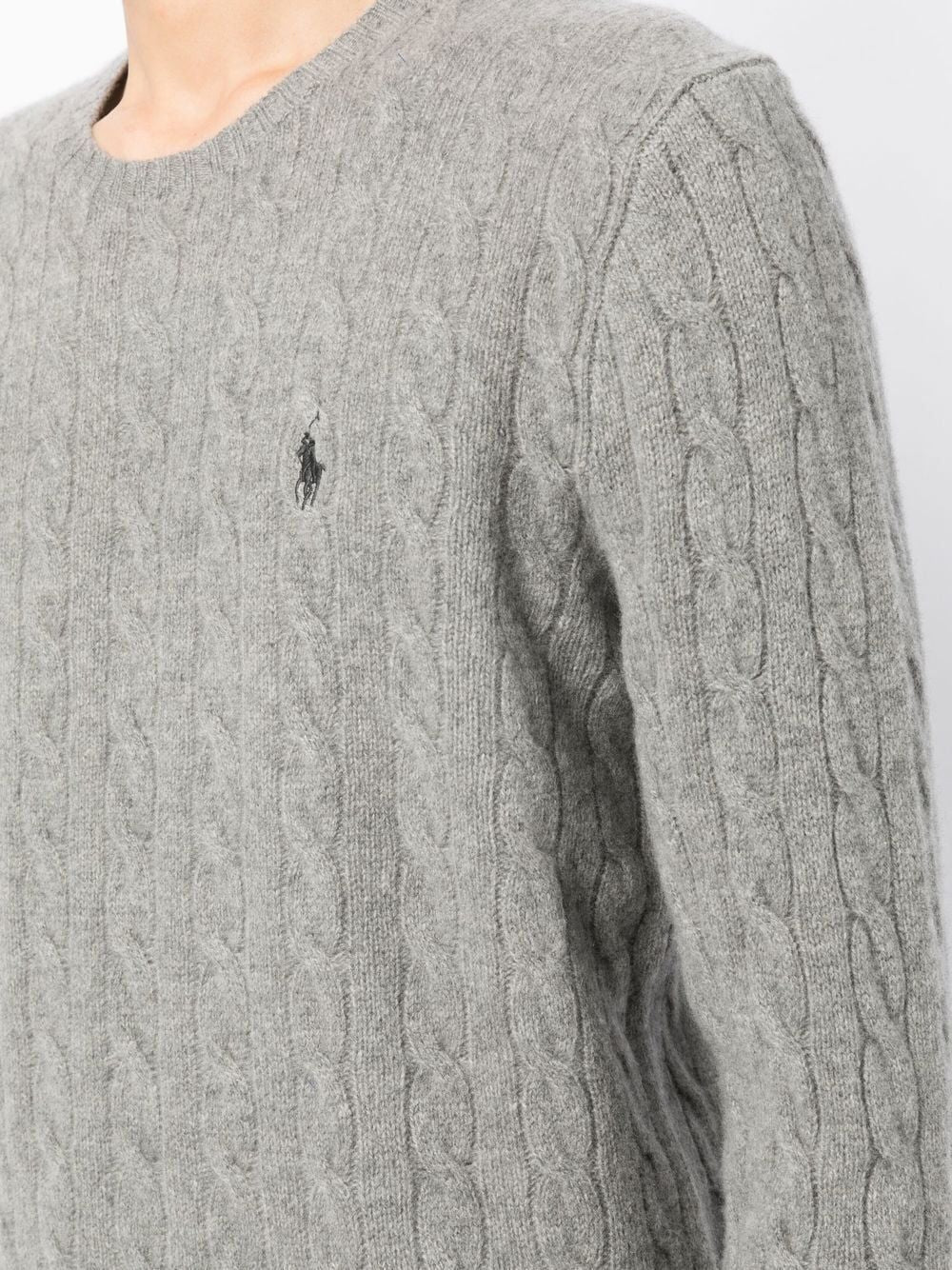 POLO  Wool and Cashmere Cable-Knit Sweater - Regular Fit-OSI