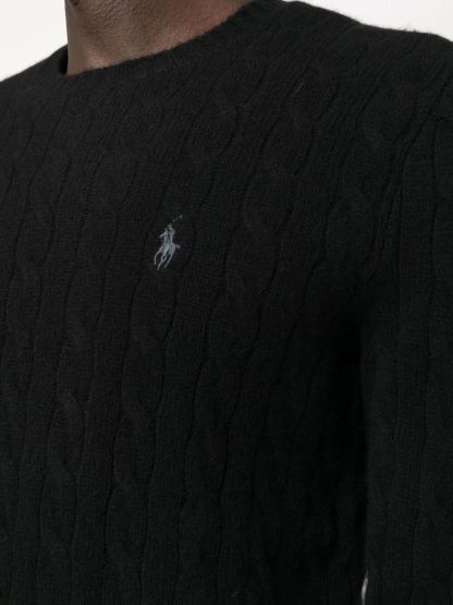 POLO  Long Sleeve Wool Cashmere Pullover for Men-OSI