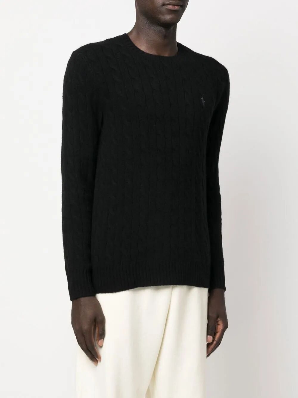 POLO  Long Sleeve Wool Cashmere Pullover for Men-OSI
