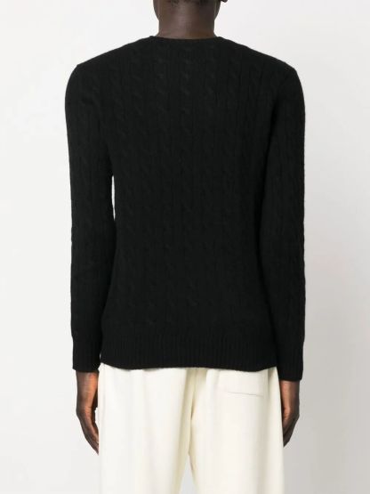 POLO  Long Sleeve Wool Cashmere Pullover for Men-OSI