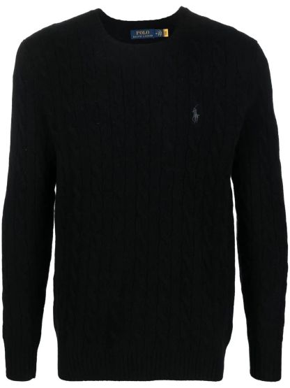 POLO  Long Sleeve Wool Cashmere Pullover for Men-OSI