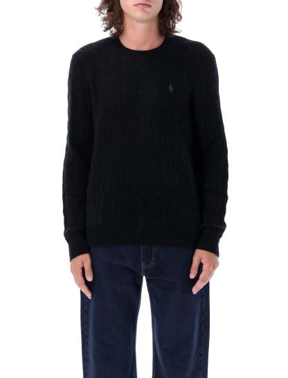 POLO  Wool-Cashmere Cable-Knit Jumper-OSI