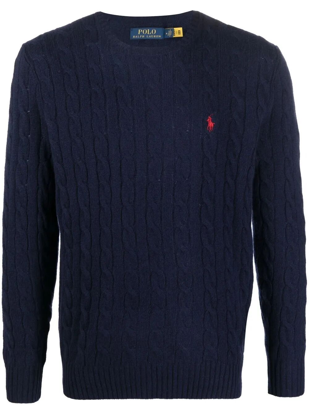 POLO  Men's Long Sleeve Pullover - 100% Wool & Cashmere Blend-OSI