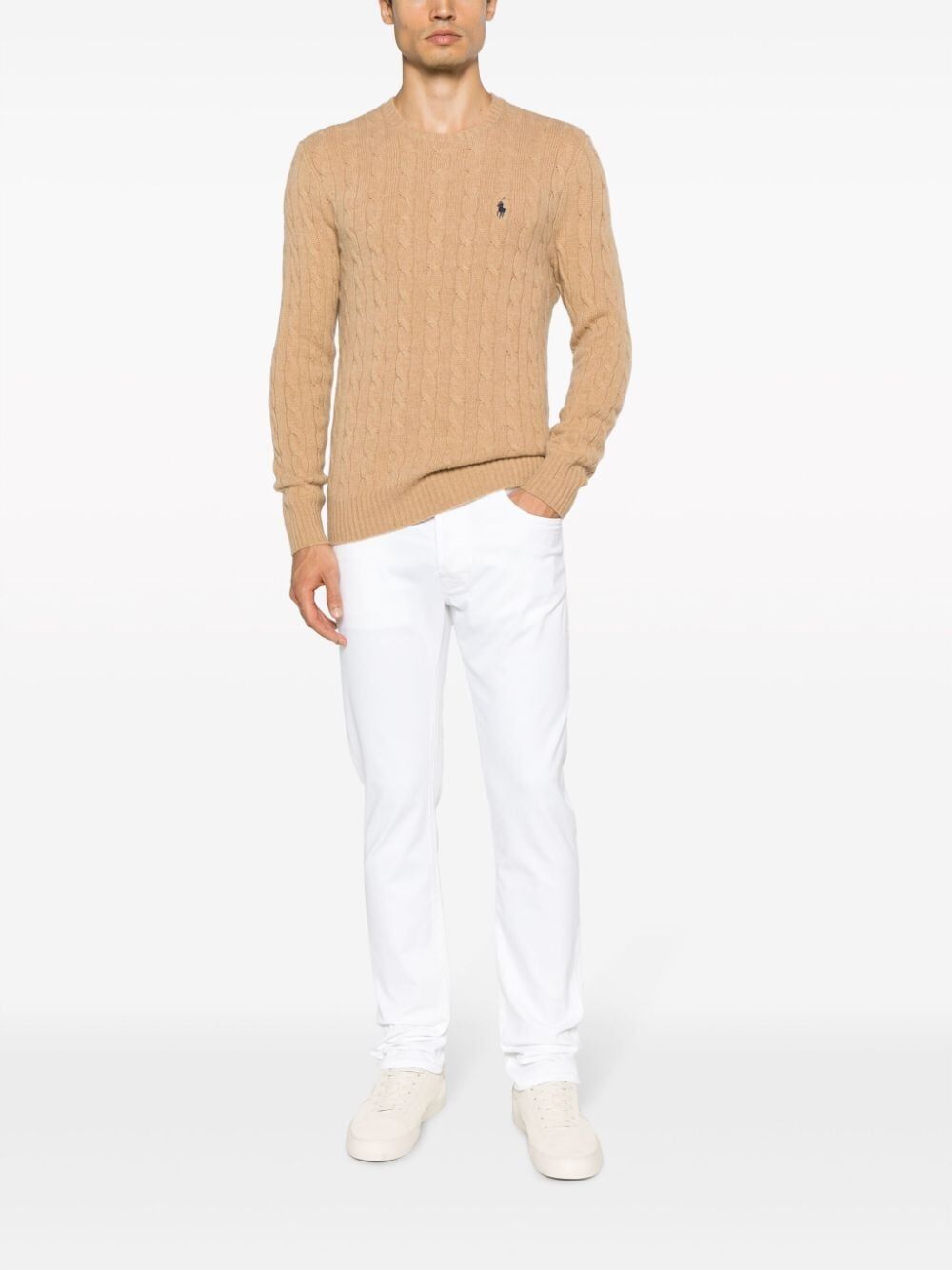 POLO  Long Sleeve Crew Neck Pullover for Men-OSI
