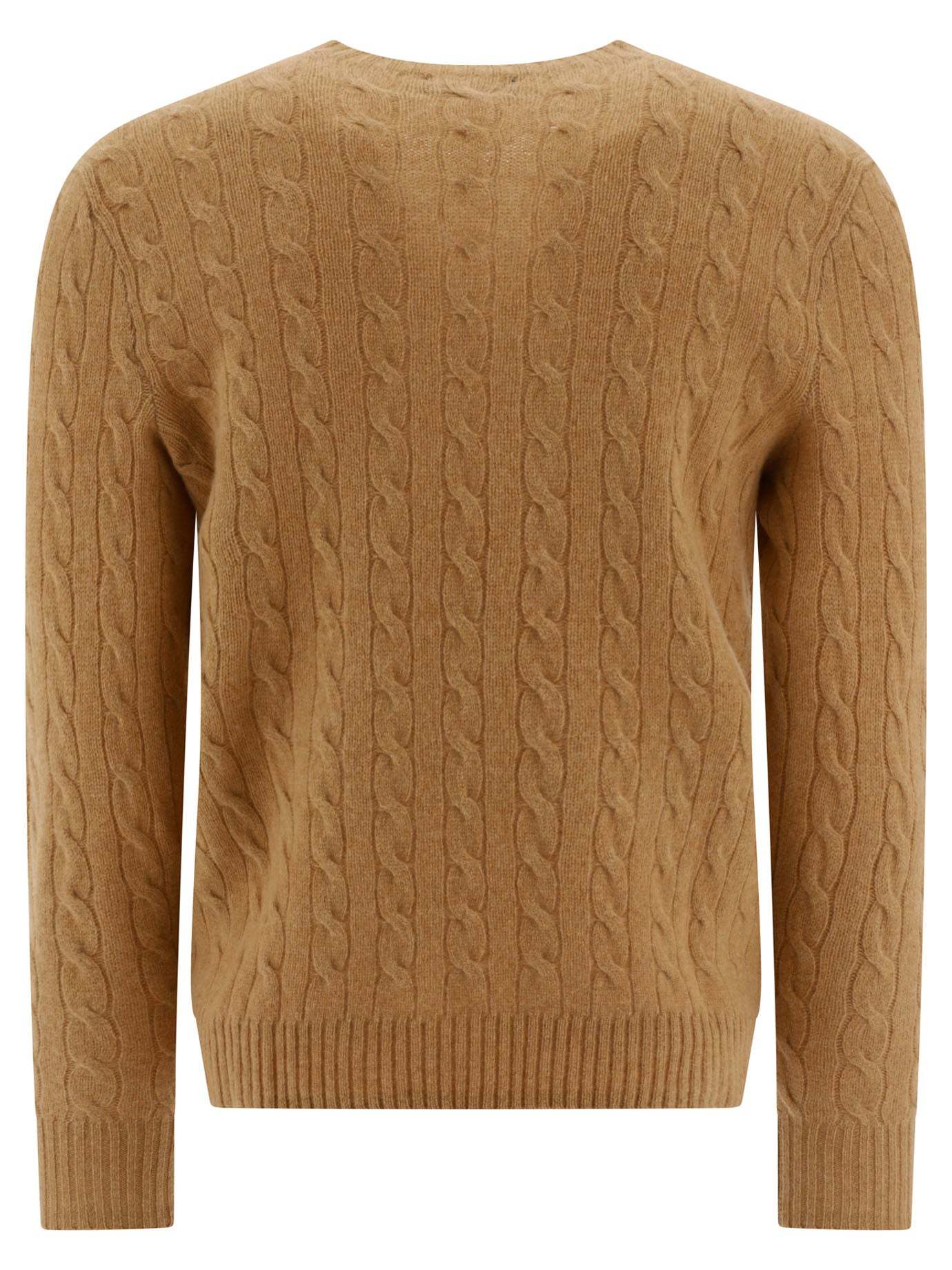 POLO  Crewneck Wool and Cashmere Sweater with Logo - Regular Fit-OSI