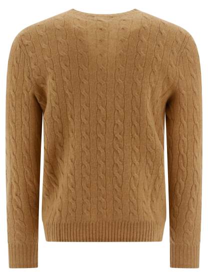POLO  Crewneck Wool and Cashmere Sweater with Logo - Regular Fit-OSI