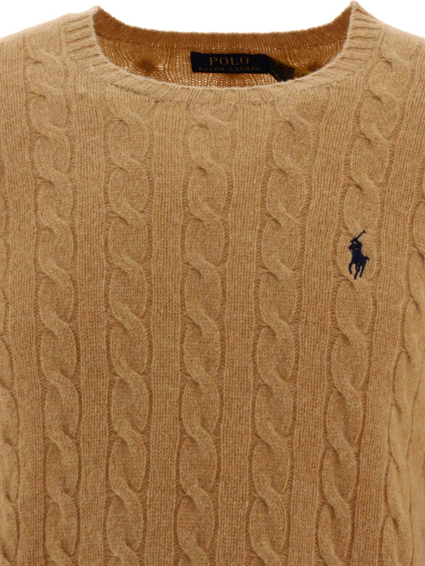 POLO  Crewneck Wool and Cashmere Sweater with Logo - Regular Fit-OSI