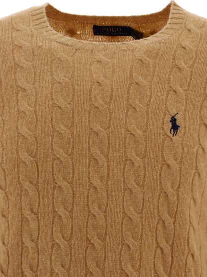 POLO  Crewneck Wool and Cashmere Sweater with Logo - Regular Fit-OSI
