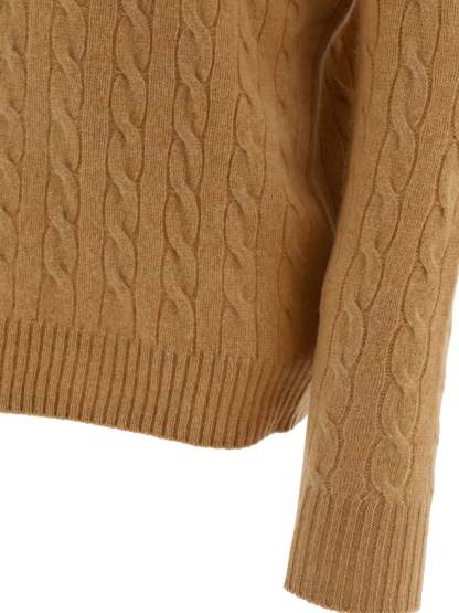 POLO  Crewneck Wool and Cashmere Sweater with Logo - Regular Fit-OSI