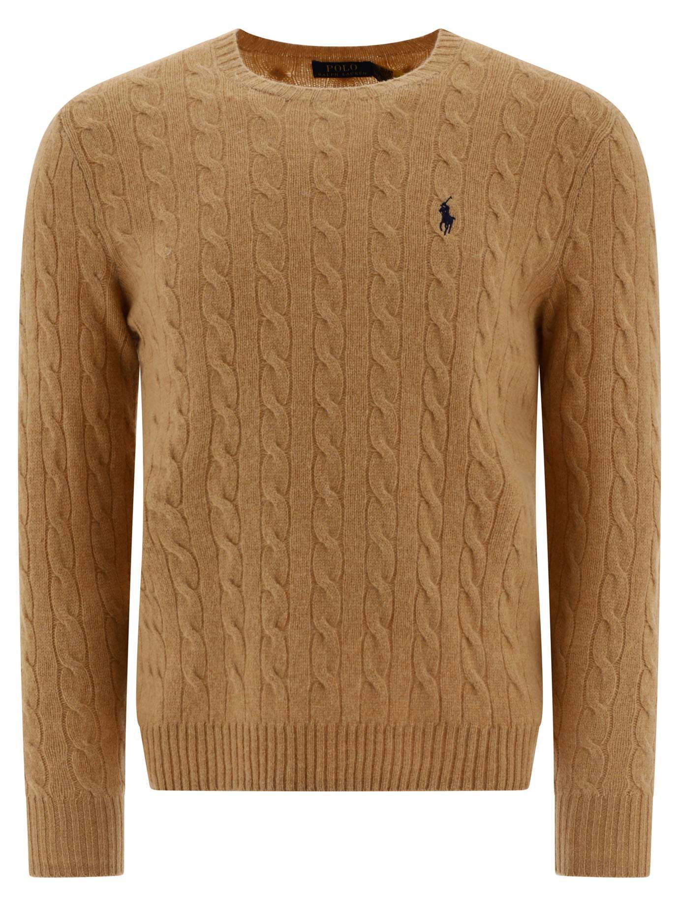 POLO  Crewneck Wool and Cashmere Sweater with Logo - Regular Fit-OSI