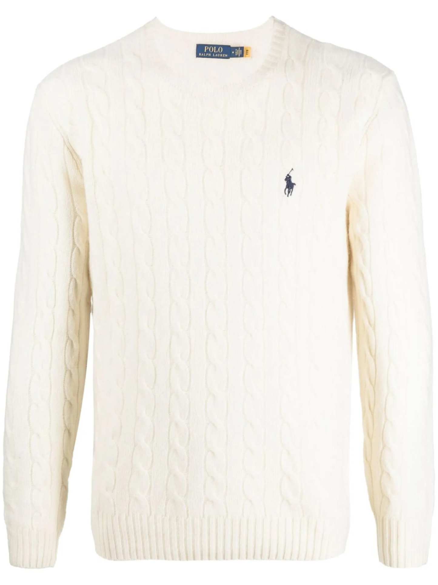 POLO  Wool-Cashmere Cable-Knit Jumper-OSI