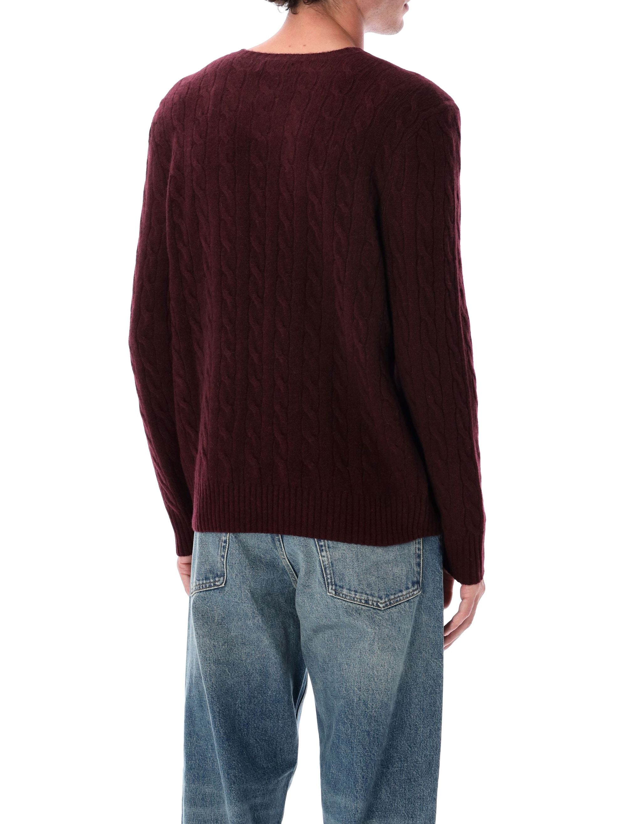 POLO  Men's Cable Knit Sweater-OSI