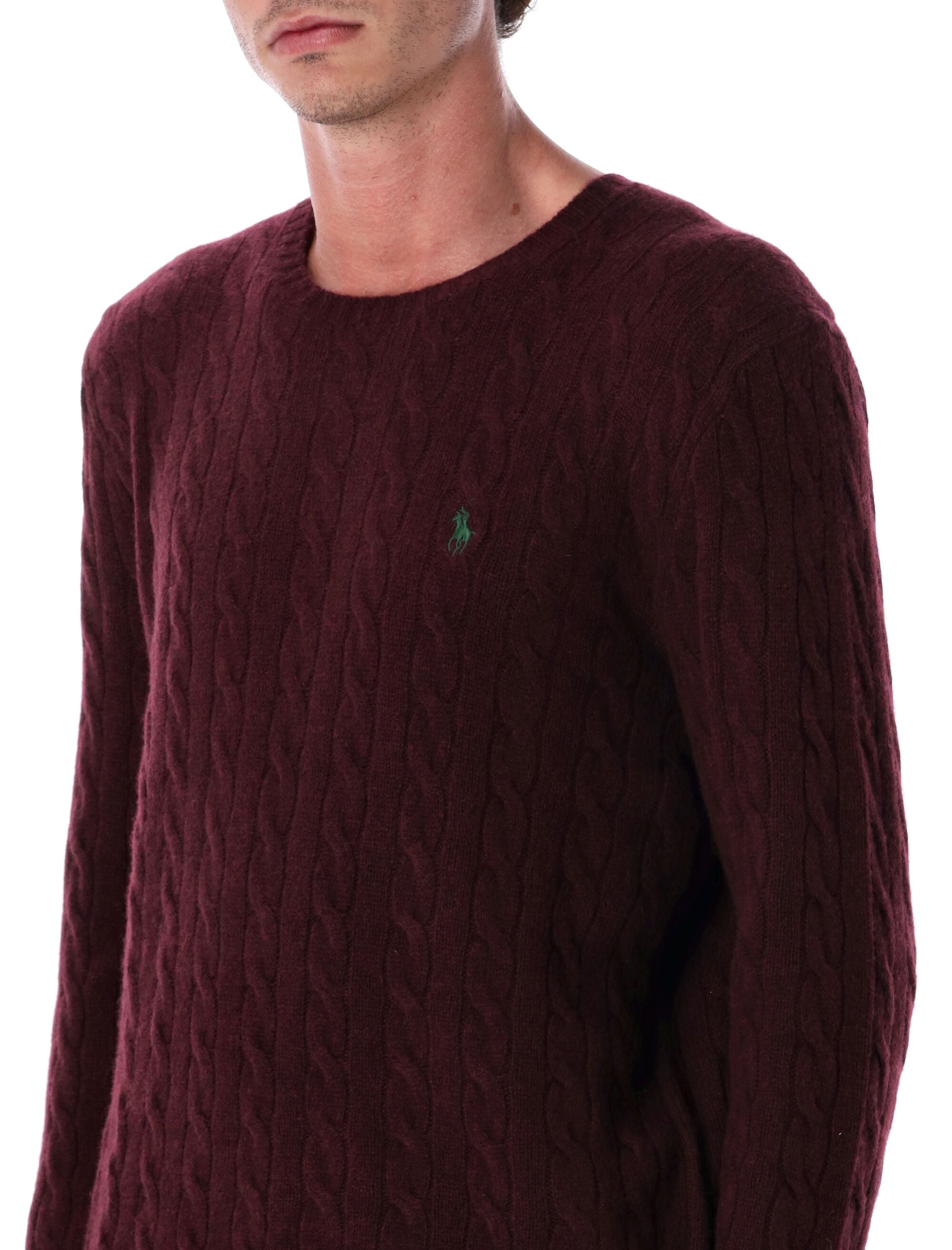POLO  Men's Cable Knit Sweater-OSI