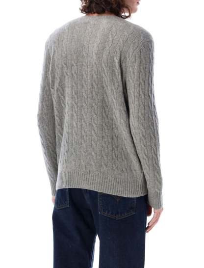 POLO  Wool and Cashmere Cable-Knit Sweater - Regular Fit-OSI
